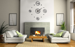 Reloj de pared 3D en madera Modelo-CIRCULOS - comprar online