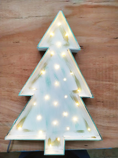 PINO NAVIDAD 50cm ALTO CON LED BLANCO - CON ENCHUFE