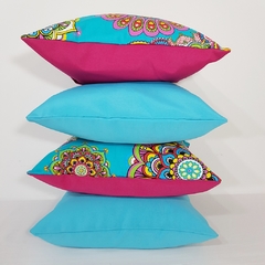 Pack estampado Mandalas turquesa - La bacana deco