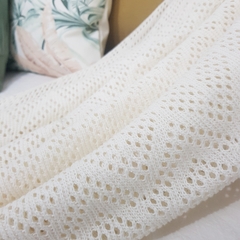Imagen de Manta/pie de cama tejida tipo crochet