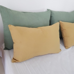 Pack de almohadones verde seco y avellana - comprar online