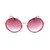 Óculos de sol redondo feminino