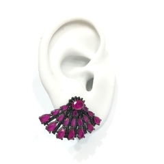 Earcuff abanico fucsia - comprar online