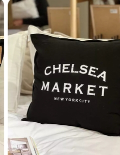 Funda de Almohadón Chelsea Negro - comprar online