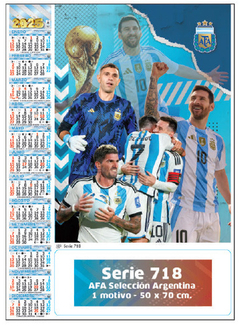 Almanaques 2025 Posters 50 x 70 cm ARGENTINA CAMPEON