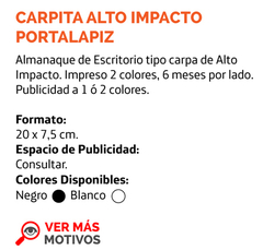Almanaques de Escritorio Carpita alto Impacto c/ PosaLapiz en internet