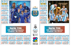 Almanaques 2025 Posters 40 x 58 cm ARGENTINA CAMPEON - comprar online