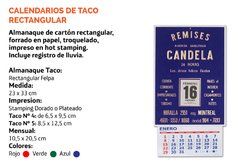 Almanaques Taco Rectangular - comprar online