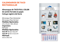 Almanaques Taco Nº 5 28x38 cm Full Color - comprar online