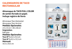 Almanaques Taco Full Color - comprar online