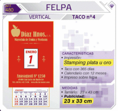 Almanaques Taco Rectangular