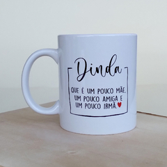 Caneca dinda alça decorada