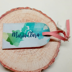 Tag de Mala personalizada (Mapa Azul)