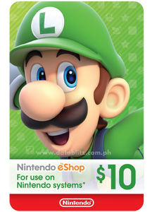 Tarjeta Nintendo eShop Gift Card 10 (US) – Email Delivery