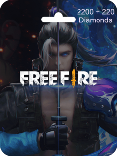 Tarjeta 2200 + 220 Free Fire Diamonds Pin - Email Delivery