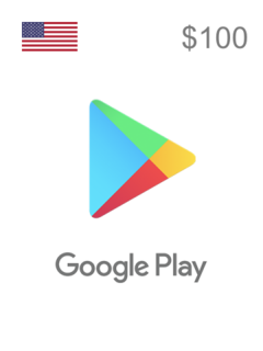 Tarjeta de regalo Google Play 100 (US) – Email Delivery