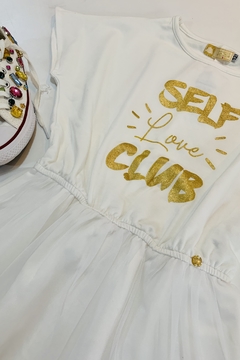 Vestido Self Club 2253130 Off White - comprar online