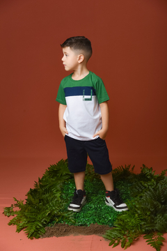 T-shirt Disposição 1263560 Verde - Jacris Kids | Transformando Sonhos em Moda