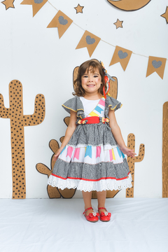 Vestido junino 2152652 - Jacris Kids | Transformando Sonhos em Moda