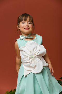 Vestido Inovador 2152649 Verde - Jacris Kids | Transformando Sonhos em Moda