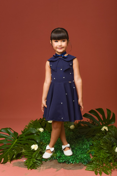 Vestido Animador 2152646 Marinho - Jacris Kids | Transformando Sonhos em Moda