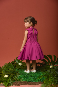 Vestido Animador 2152646 Fuscia - Jacris Kids | Transformando Sonhos em Moda