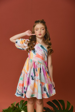 Vestido Alegria 2252661 Off White - Jacris Kids | Transformando Sonhos em Moda