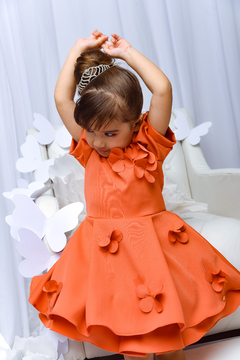 Imagem do Vestido Flores Lasers 2152644 Laranja