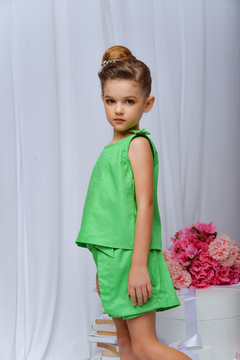 Conjunto Strass 2112377 Verde - Jacris Kids | Transformando Sonhos em Moda