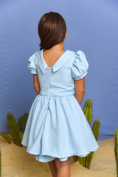 Vestido Petálas 2252675 Azul - loja online