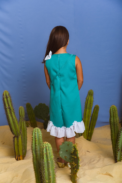 Vestido Amanhecer 2252670 Verde - Jacris Kids | Transformando Sonhos em Moda