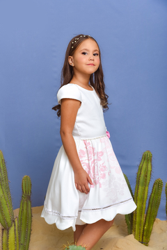 Vestido Rosas 2252674 Off White - comprar online