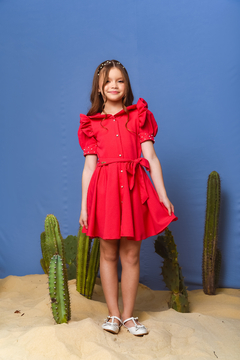 Vestido Esplêndido 2252668 Pink - Jacris Kids | Transformando Sonhos em Moda