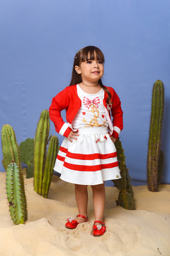 Conjunto Âncora 2212376 Vermelho - Jacris Kids | Transformando Sonhos em Moda