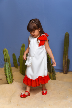 Vestido Amanhecer 2252670 Off White - Jacris Kids | Transformando Sonhos em Moda