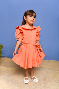 Vestido Esplêndido 2252668 Laranja