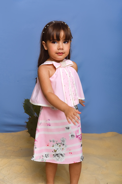 Vestido Flutuar 2252665 Rosa - Jacris Kids | Transformando Sonhos em Moda