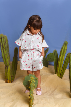 Conjunto Florzinhas 2212373 Off - Jacris Kids | Transformando Sonhos em Moda