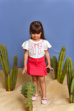 Conjunto Laço 2213109 Pink - Jacris Kids | Transformando Sonhos em Moda