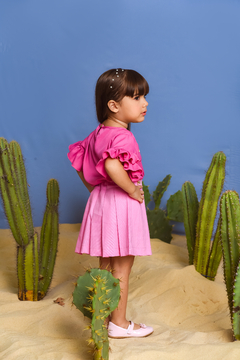 Blusa Babadinho 2262294 Rosa Barbie - Jacris Kids | Transformando Sonhos em Moda