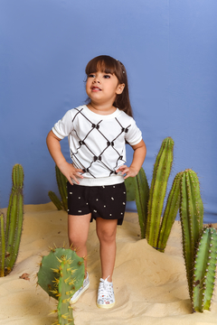 Blusa Lacinhos 2263624 Preto - Jacris Kids | Transformando Sonhos em Moda