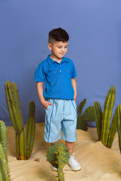 Conjunto Guardians Jcs 1112329 - 1212155 Azul. - Jacris Kids | Transformando Sonhos em Moda