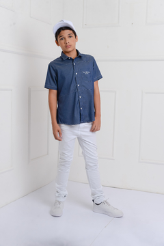 Camisa The Best 1262171 Marinho - Jacris Kids | Transformando Sonhos em Moda