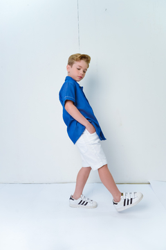 Camisa Social Azul 1262173 Azul claro. - Jacris Kids | Transformando Sonhos em Moda