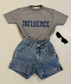 Blusa Influence 2263509 Cinza Mescla.