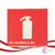 Placa de sinalização de Incêndio e Alarme - Extintor BC PQS E5/B (21×21) - comprar online