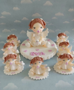 Combo 10 Souvenirs bebes angelitos porcelana fría en internet