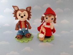 Adorno torta Caperucita Roja y el Lobo - tienda online