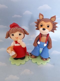 Adorno torta Caperucita Roja y el Lobo - comprar online