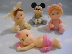 Souvenirs 10 Bebes Nacimiento Babysh Porcelana Fria - comprar online